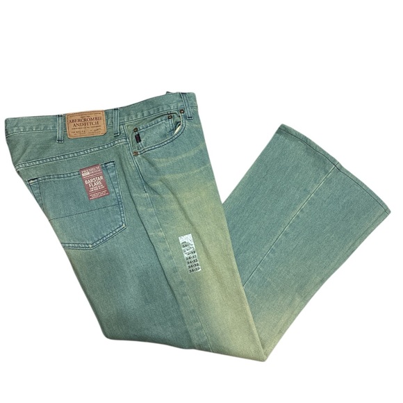 NWT vintage Barstar flare A&F Abercrombie & Fitch 34X32 Jeans - Picture 2 of 5